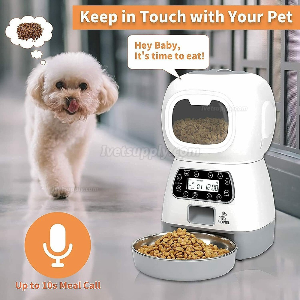 Automatic Cat Feeder 4.5L Timed Cat Feeder with Window LCD